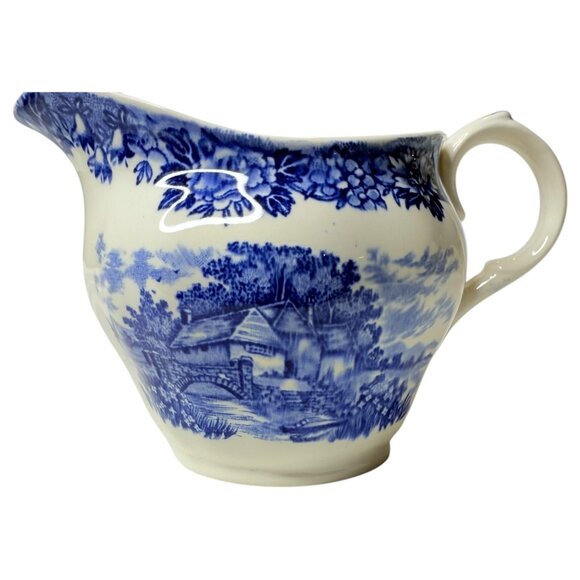 English Village Salem China Co Sugar Bowl With Lid & Creamer Set England Vintage - Picture 12 of 16